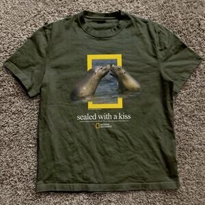 National Geographic Cotton Sealed With A Kiss Tee